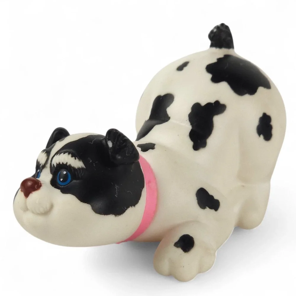 Vintage 1993 Hasbro Puppy Surprise Funtime Dalmatian Dog Figure Vinyl Toy Rare